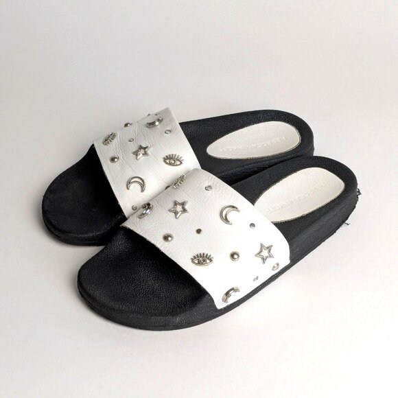 Rebecca Minkoff Leather Slides - Picture 1 of 6